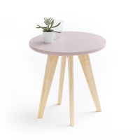 Столик Круглый Jimi единый размер розовый LA REDOUTE INTERIEURS  фото, kupilegko.ru